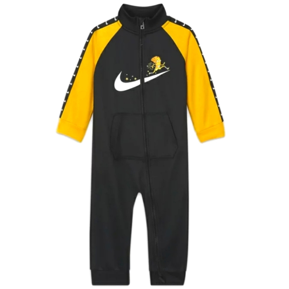 Nike Zip-Up Romper Size 18 Months Colors Black & Yellow